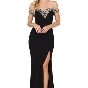 SALE NWT Dancing Queen 4004 Evening Dress Black size XS